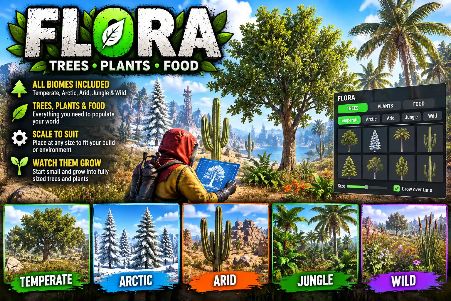 Flora Mod_ Plants Across Every Biome
