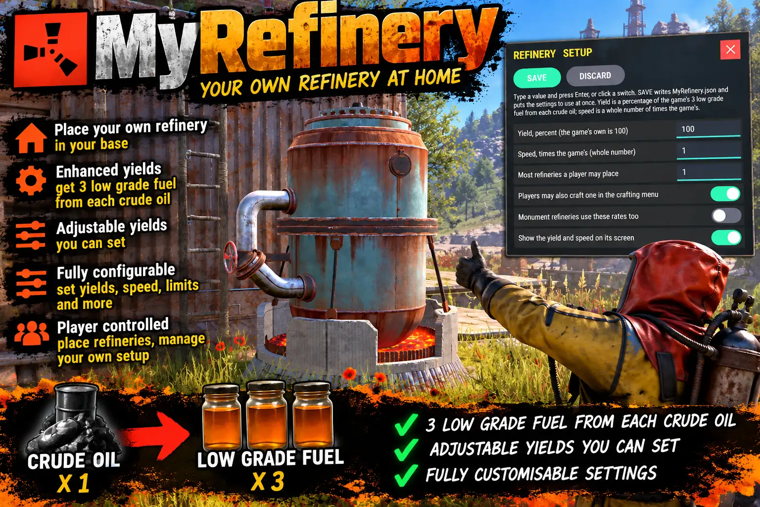 MyRefinery_ Custom Rust Refinery Upgrade
