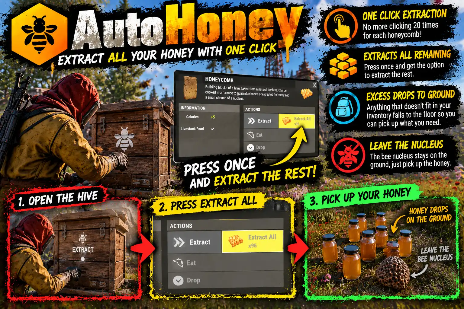 AutoHoney_ One-Click Extraction