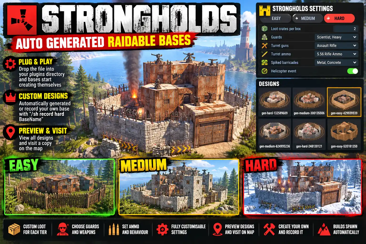 Strongholds_ Raidable Bases Showcase